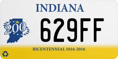 IN license plate 629FF