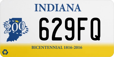 IN license plate 629FQ