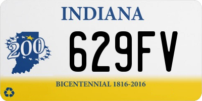 IN license plate 629FV