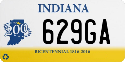 IN license plate 629GA