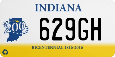 IN license plate 629GH