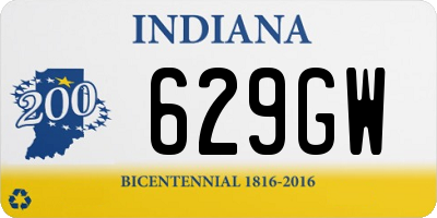 IN license plate 629GW