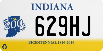 IN license plate 629HJ