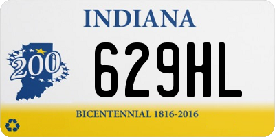 IN license plate 629HL