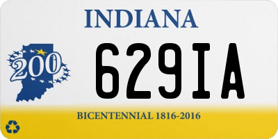 IN license plate 629IA
