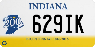 IN license plate 629IK