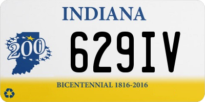 IN license plate 629IV