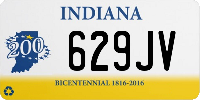 IN license plate 629JV