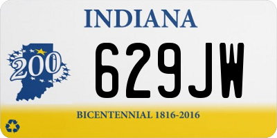 IN license plate 629JW