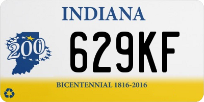 IN license plate 629KF