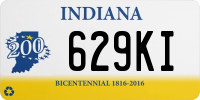 IN license plate 629KI