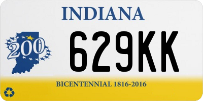 IN license plate 629KK