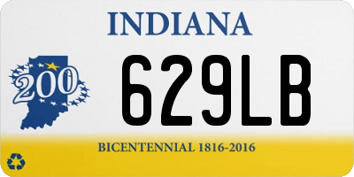 IN license plate 629LB