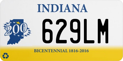 IN license plate 629LM