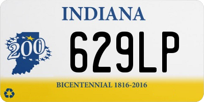 IN license plate 629LP