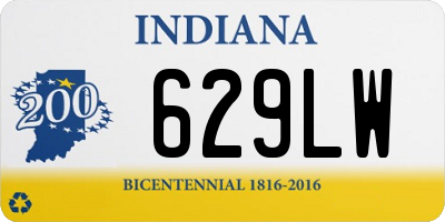 IN license plate 629LW