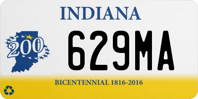 IN license plate 629MA