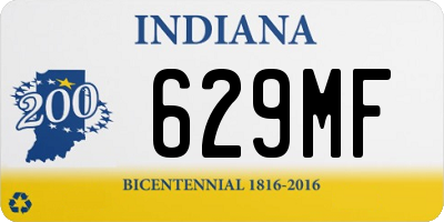 IN license plate 629MF