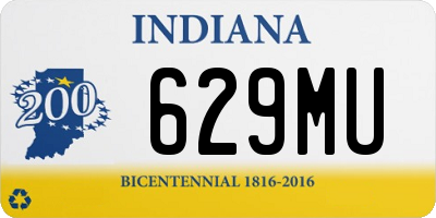 IN license plate 629MU