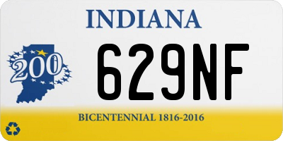 IN license plate 629NF