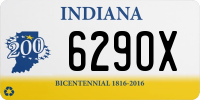 IN license plate 629OX