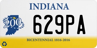 IN license plate 629PA