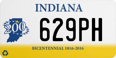 IN license plate 629PH