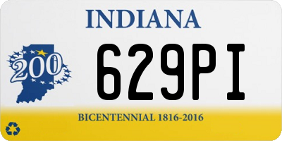 IN license plate 629PI
