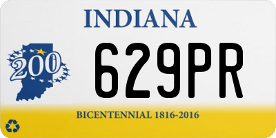 IN license plate 629PR