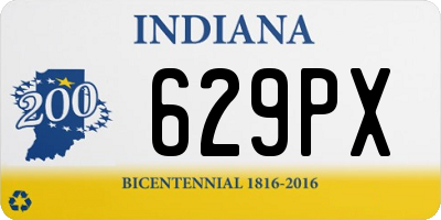 IN license plate 629PX