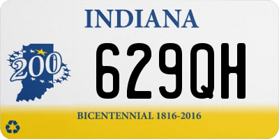 IN license plate 629QH