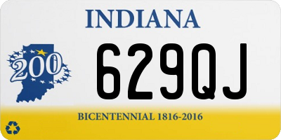 IN license plate 629QJ