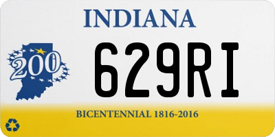 IN license plate 629RI