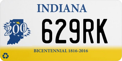 IN license plate 629RK