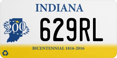 IN license plate 629RL