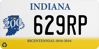 IN license plate 629RP