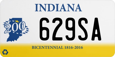 IN license plate 629SA