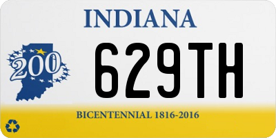 IN license plate 629TH