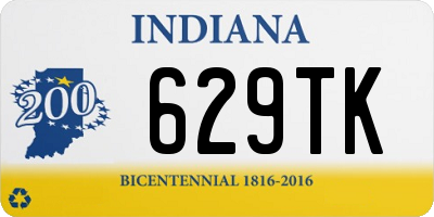 IN license plate 629TK