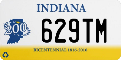 IN license plate 629TM