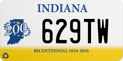 IN license plate 629TW