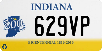 IN license plate 629VP