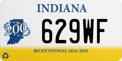 IN license plate 629WF