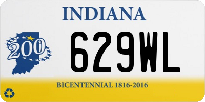 IN license plate 629WL