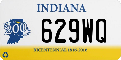 IN license plate 629WQ