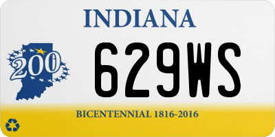IN license plate 629WS