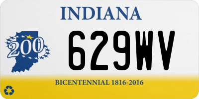 IN license plate 629WV
