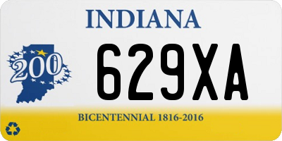 IN license plate 629XA