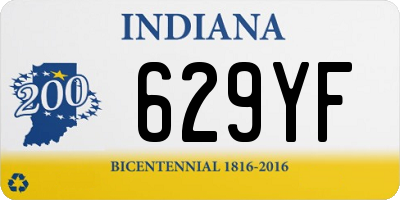 IN license plate 629YF