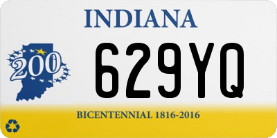 IN license plate 629YQ